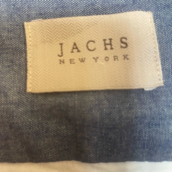 Jachs New York Poplin Stretch ButtonDown w/Navy Palm Trees XXL 2X - Picture 5 of 9